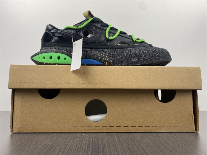 Off-White x Nike Blazer Low "Black / Green" DH7863-001